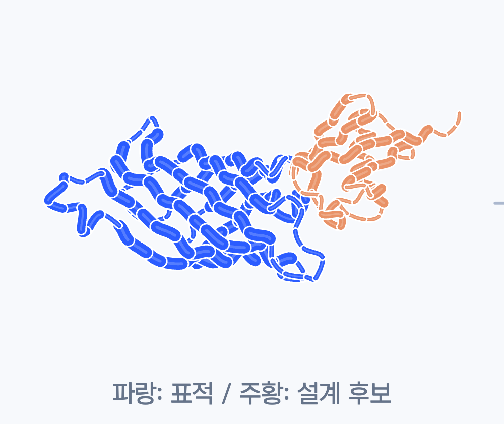 결합 후보 설계 설명용 분자 그림